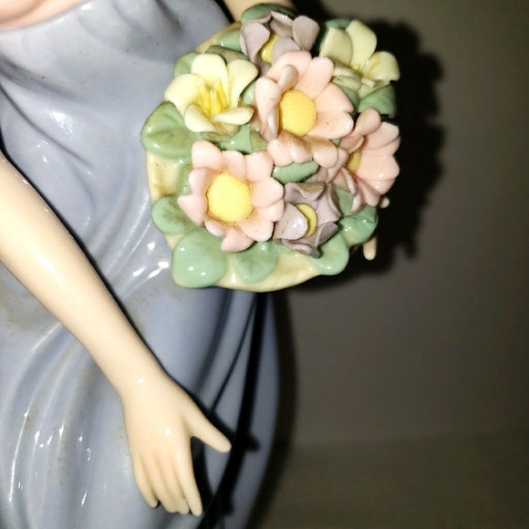 12" Porcelain Angel Hand-painted 2006 Holiday Collection Members Mark - Picture 4 of 13